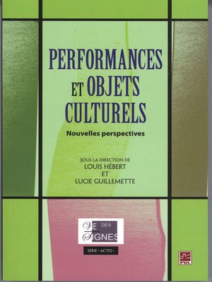 cover image of Performances et objets culturels